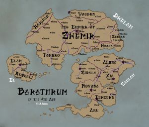 Barathrum map by S.A. Hannon